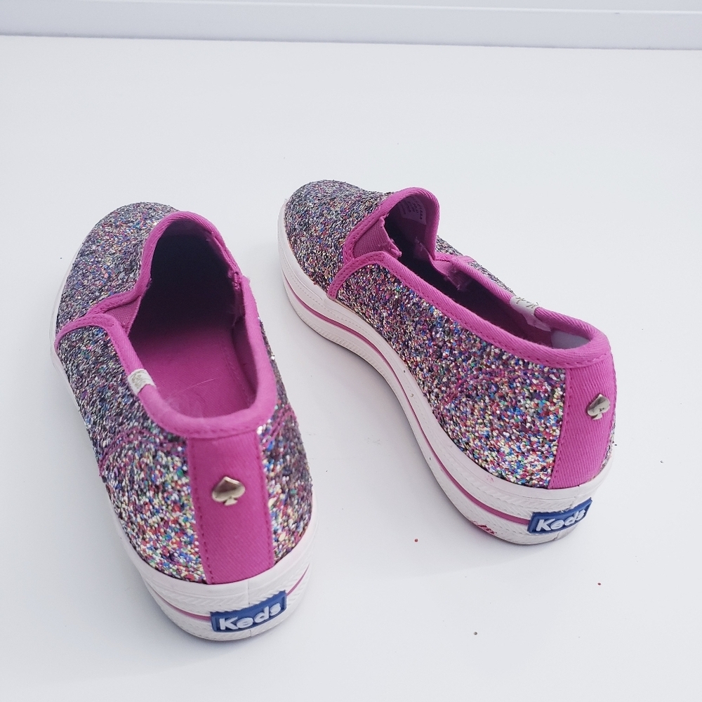 Kate Spade Triple Decker Multicolor Glitter Flat Shoes - Picture 3 of 6